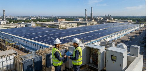 Industrial solar plant